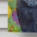 Schipperke Easter Eggtravaganza House Flag 28x40 Porch Sleeve Pole Decorative Outside Yard Banner Artwork Wall Hanging, Polyester