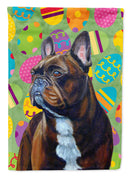 French Bulldog Easter Eggtravaganza House Flag 28x40 Porch Sleeve Pole Decorative Outside Yard Banner Artwork Wall Hanging, Polyester