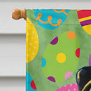 Pug Easter Eggtravaganza House Flag 28x40 Porch Sleeve Pole Decorative Outside Yard Banner Artwork Wall Hanging, Polyester