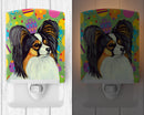 Papillon Easter Eggtravaganza Ceramic Night Light Compact, UL-Certified, Ideal for Bedroom, Bathroom, Nursery, Hallway, Kitchen, 6x4x3, Multicolor