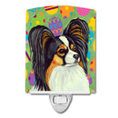 Papillon Easter Eggtravaganza Ceramic Night Light Compact, UL-Certified, Ideal for Bedroom, Bathroom, Nursery, Hallway, Kitchen, 6x4x3, Multicolor