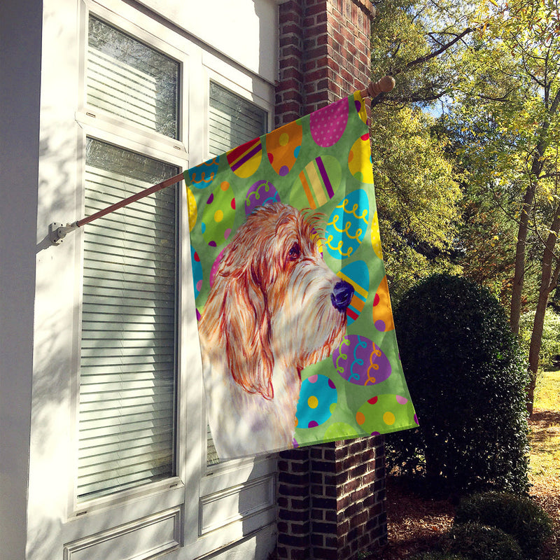 Petit Basset Griffon Vendeen Easter Eggtravaganza Flag Canvas House Size