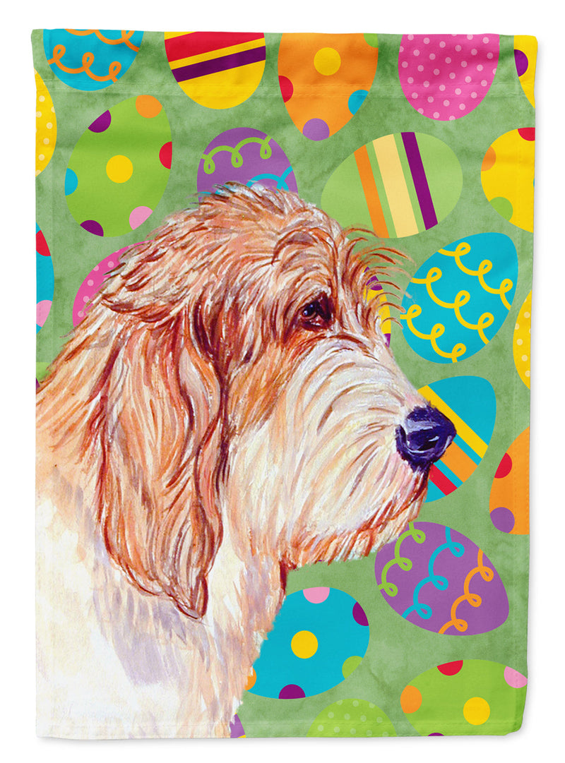 Petit Basset Griffon Vendeen Easter Eggtravaganza Flag Canvas House Size