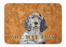 English Setter Wipe your Paws  Memory Foam Kitchen Mat Machine Washable Anti-Fatigue Cushion Comfort Bath or Kitchen Rug