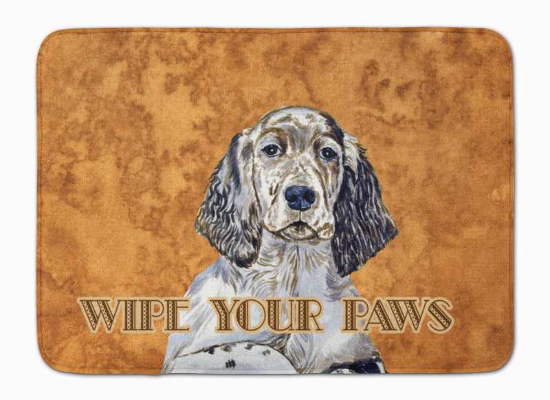 English Setter Wipe your Paws  Machine Washable Memory Foam Mat LH9446RUG