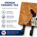 Cardigan Corgi Wipe your Paws Leash or Key Holder Wall Hooks, Coat Rack Wall Mount, for Hanging Keys, Towels, Aprons, Leashes