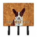 Cardigan Corgi Wipe your Paws Leash or Key Holder Wall Hooks, Coat Rack Wall Mount, for Hanging Keys, Towels, Aprons, Leashes