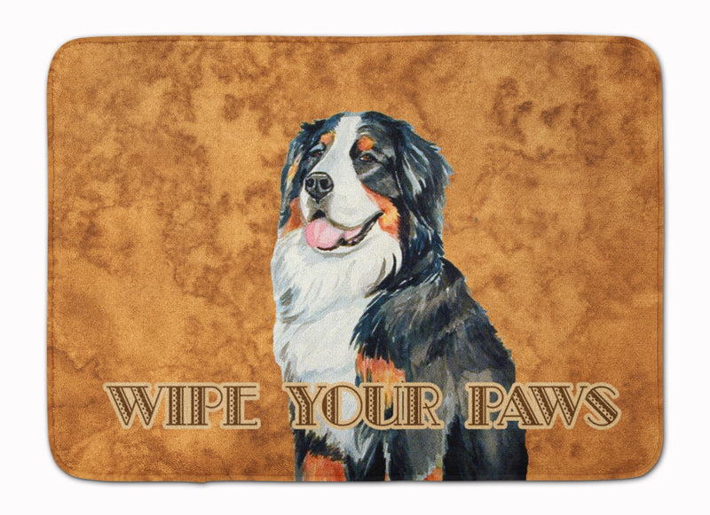 Bernese Mountain Dog Wipe your Paws Machine Washable Memory Foam Mat LH9452RUG