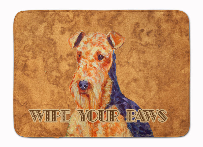 Airedale Wipe your Paws Machine Washable Memory Foam Mat LH9453RUG