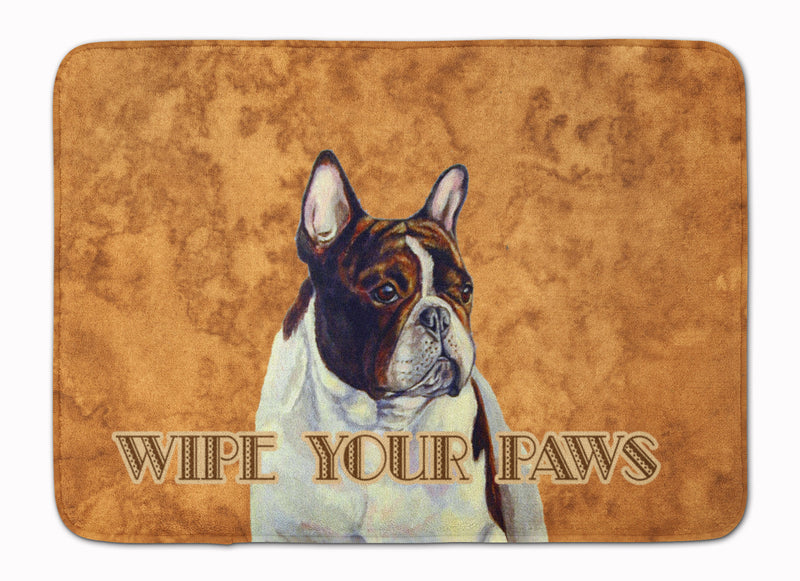 French Bulldog Wipe your Paws Machine Washable Memory Foam Mat LH9454RUG