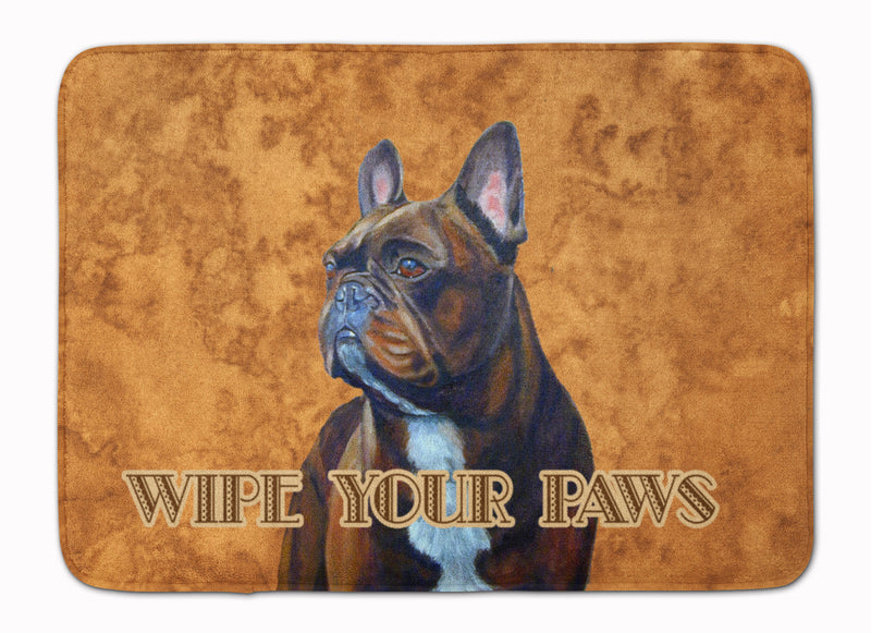 French Bulldog Wipe your Paws Machine Washable Memory Foam Mat LH9455RUG