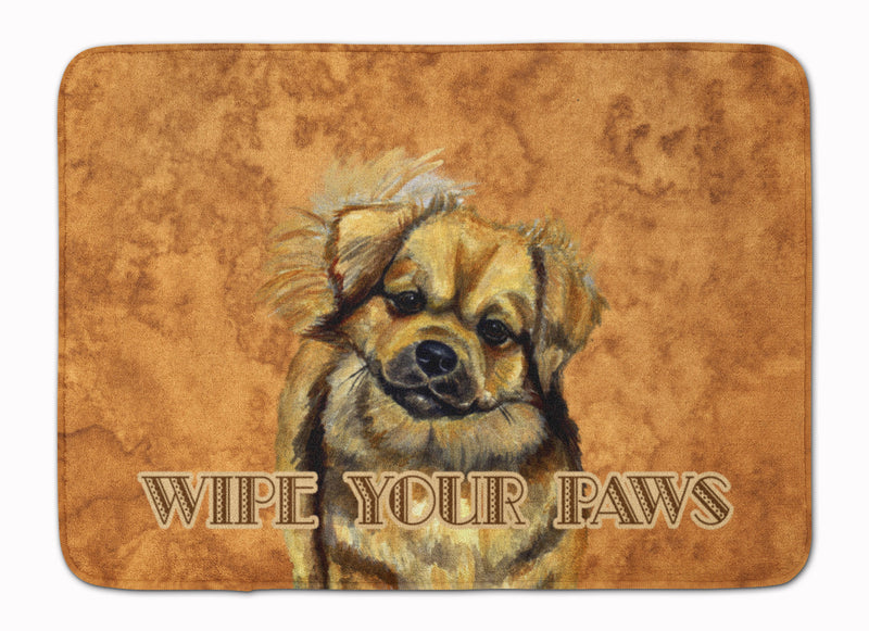 Tibetan Spaniel Wipe your Paws Machine Washable Memory Foam Mat LH9458RUG