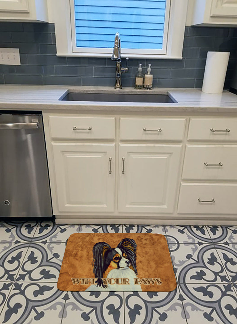 Papillon Wipe your Paws Machine Washable Memory Foam Mat LH9461RUG