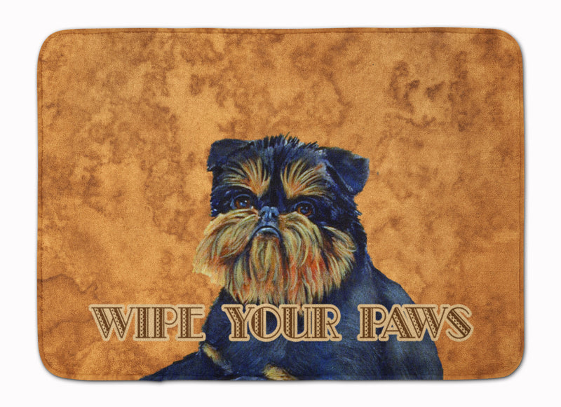 Brussels Griffon Wipe your Paws Machine Washable Memory Foam Mat LH9462RUG