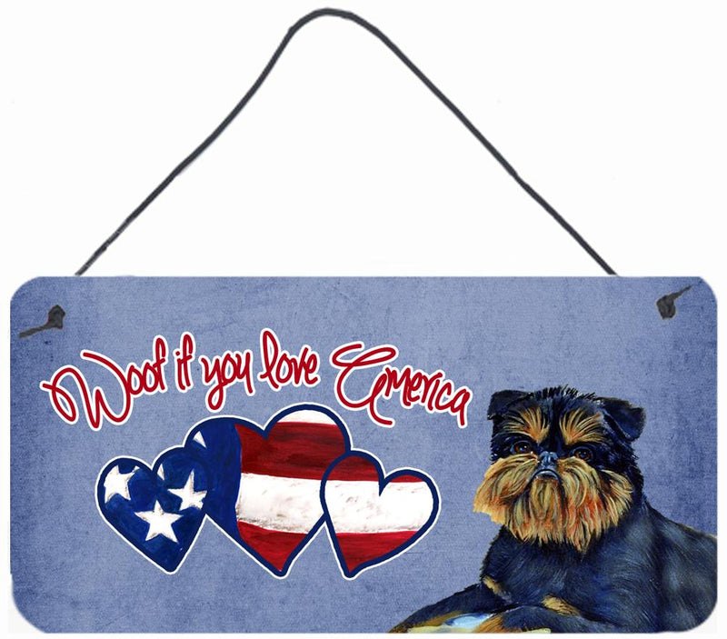 Woof if you love America Brussels Griffon Wall or Door Hanging Prints