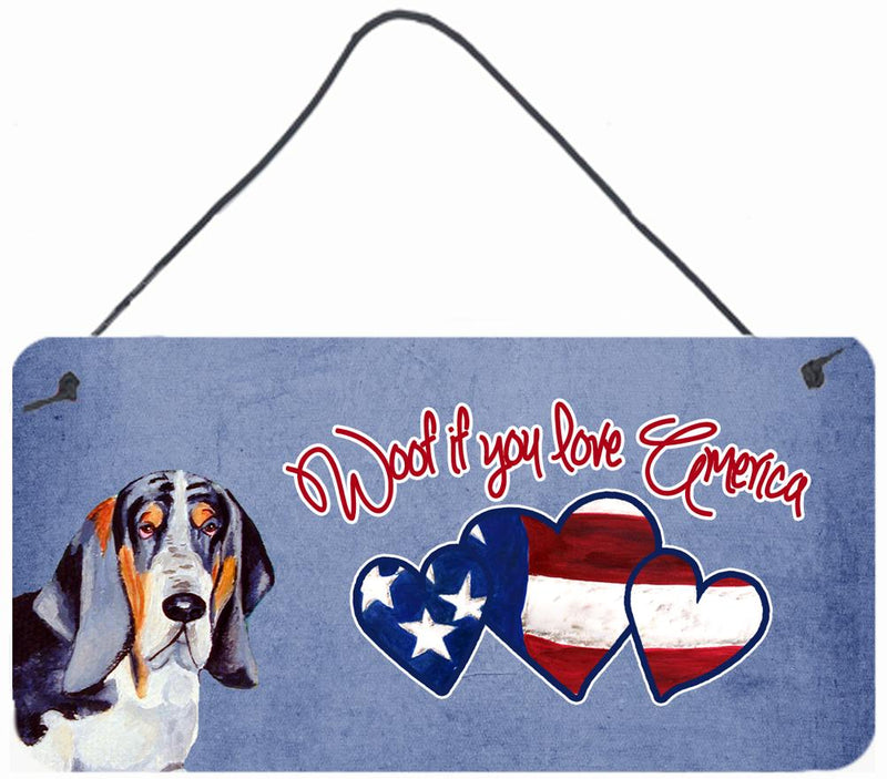 Woof if you love America Basset Hound Wall or Door Hanging Prints LH9530DS612