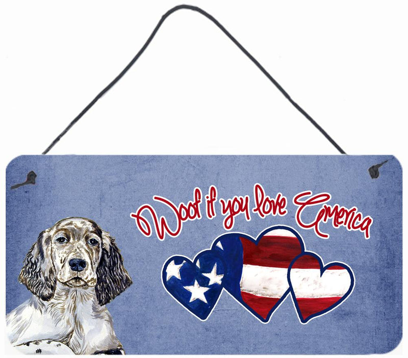 Woof if you love America English Setter Wall or Door Hanging Prints LH9533DS612