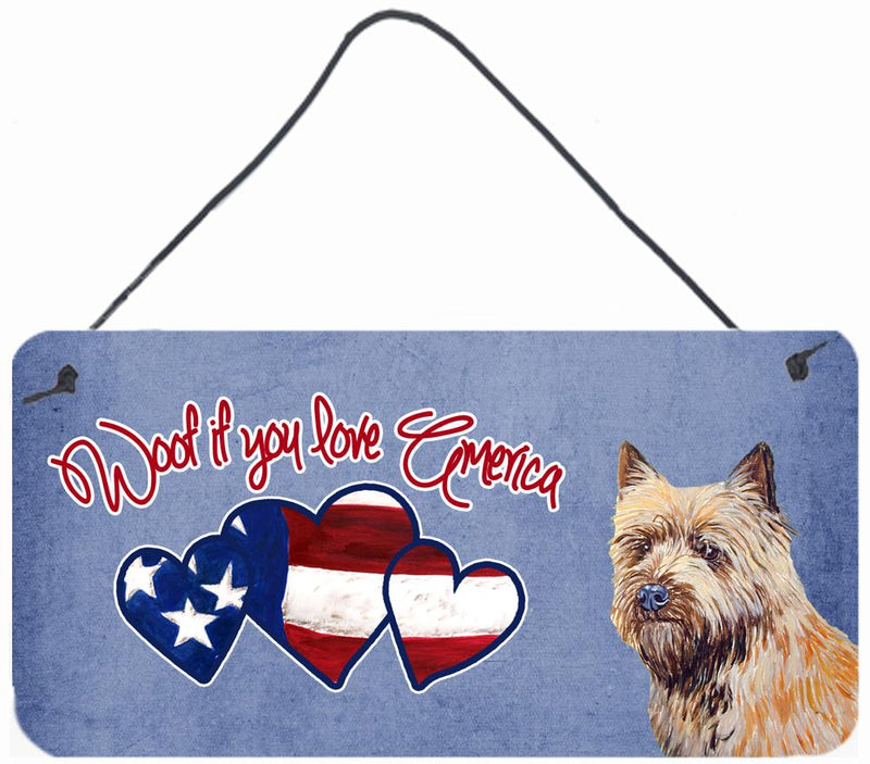 Woof if you love America Cairn Terrier Wall or Door Hanging Prints LH9535DS612