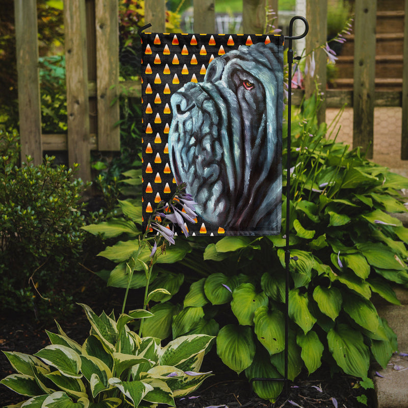 Neapolitan Mastiff Candy Corn Halloween Flag Garden Size