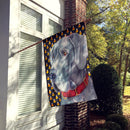 Great Dane Candy Corn Halloween House Flag 28x40 Porch Sleeve Pole Decorative Outside Yard Banner Artwork Wall Hanging, Polyester