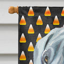 Great Dane Candy Corn Halloween House Flag 28x40 Porch Sleeve Pole Decorative Outside Yard Banner Artwork Wall Hanging, Polyester