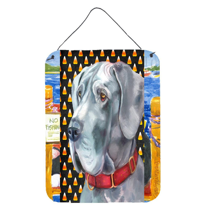 Great Dane Candy Corn Halloween Wall or Door Hanging Prints LH9549DS1216