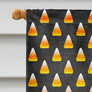 Black Great Dane Candy Corn Halloween House Flag 28x40 Porch Sleeve Pole Decorative Outside Yard Banner Artwork Wall Hanging, Polyester