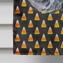 Black Great Dane Candy Corn Halloween House Flag 28x40 Porch Sleeve Pole Decorative Outside Yard Banner Artwork Wall Hanging, Polyester