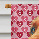 Irish Setter Hearts Love and Valentine's Day Flag Canvas House Size LH9562CHF