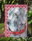 Great Dane Hearts Love and Valentine's Day Garden Flag – Decorative Outdoor Yard Flag LH9563GF