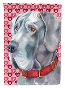 Great Dane Hearts Love and Valentine's Day Garden Flag – Decorative Outdoor Yard Flag LH9563GF