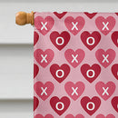 Black Great Dane Hearts Love and Valentine's Day Flag Canvas House Size LH9564CHF