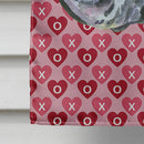 Black Great Dane Hearts Love and Valentine's Day Flag Canvas House Size LH9564CHF