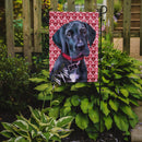 Black Great Dane Puppy Hearts Love and Valentine's Day Garden Flag - Outdoor Decorative Yard Flag LH9565GF