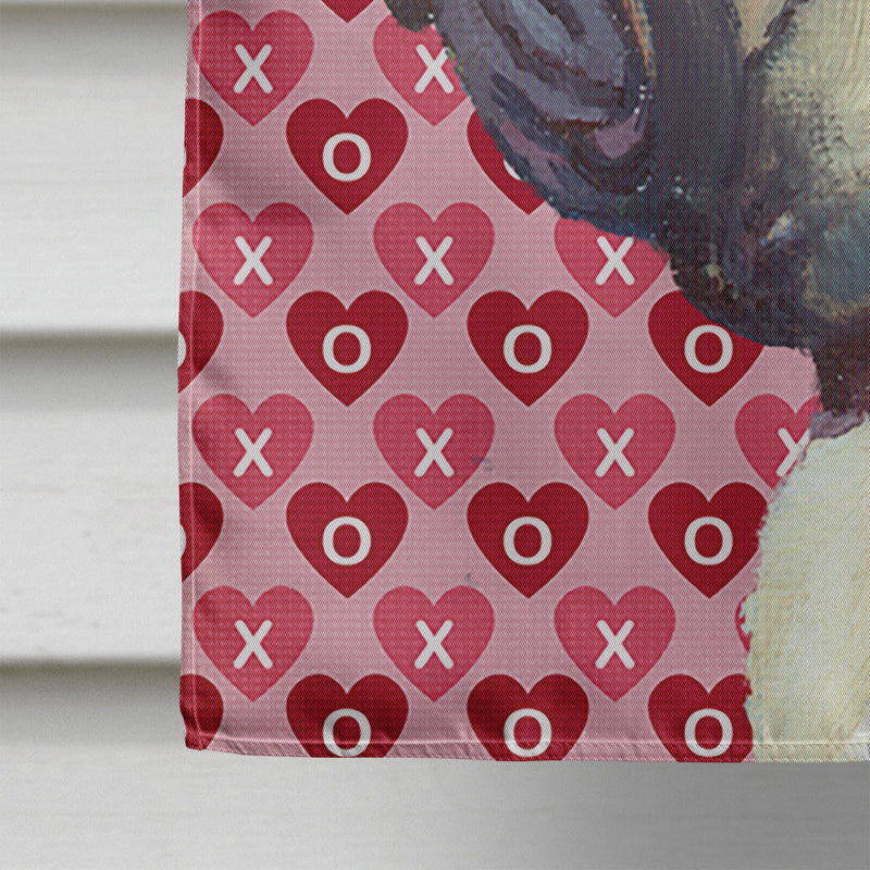 French Bulldog Frenchie Hearts Love and Valentine's Day Flag Canvas House Size LH9566CHF