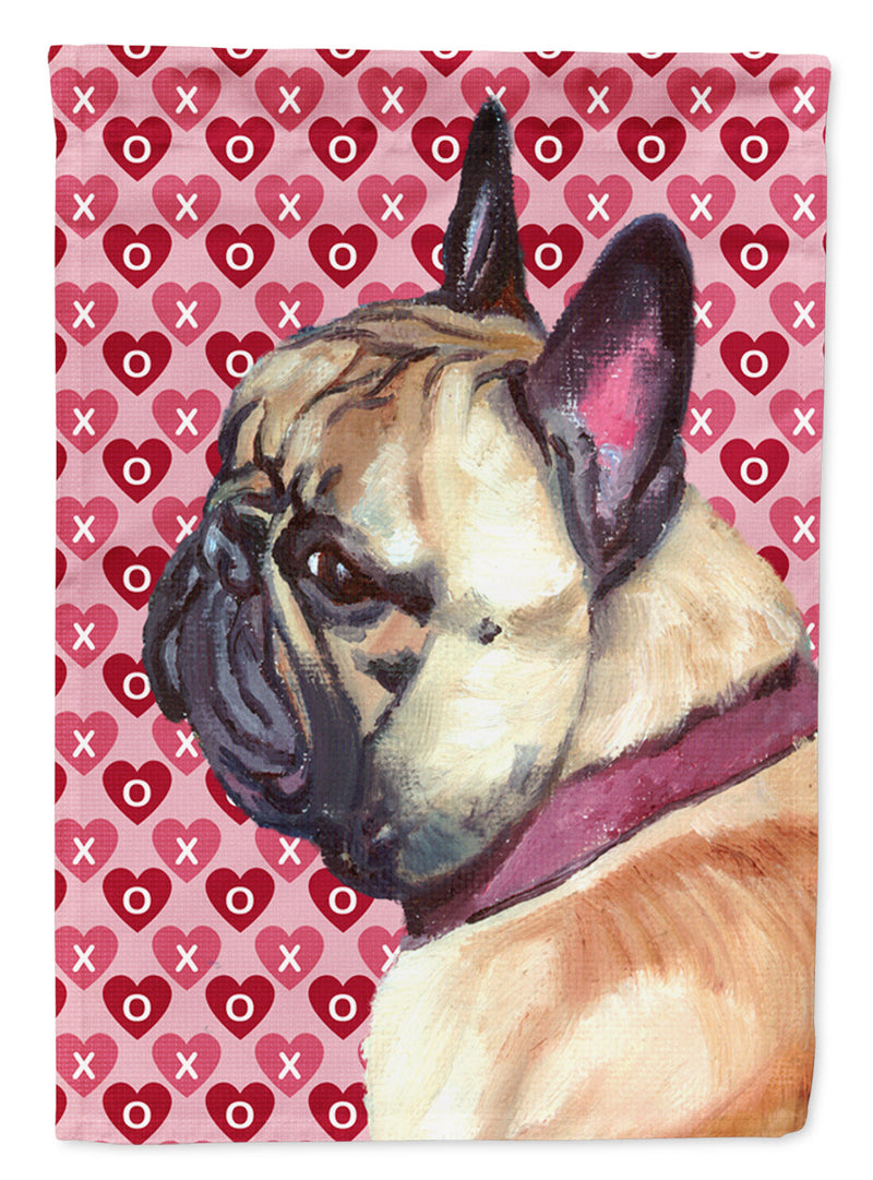 French Bulldog Frenchie Hearts Love and Valentine's Day Flag Canvas House Size LH9566CHF