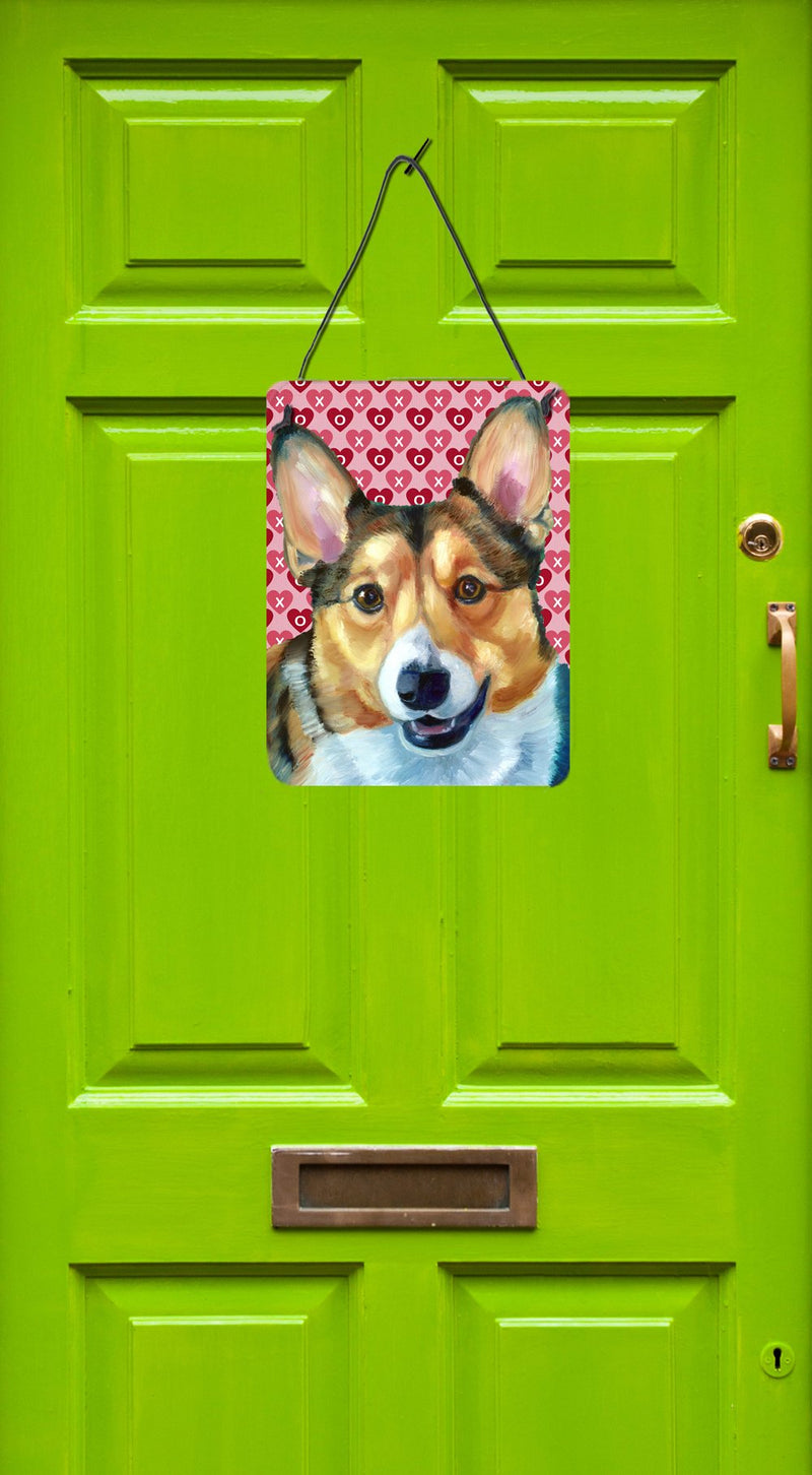 Corgi Hearts Love and Valentine's Day Wall or Door Hanging Prints LH9567DS1216