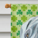 Great Dane St. Patrick's Day Shamrock House Flag 28x40 Porch Sleeve Pole Decorative Outside Yard Banner Artwork Wall Hanging, Polyester