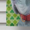 Great Dane St. Patrick's Day Shamrock House Flag 28x40 Porch Sleeve Pole Decorative Outside Yard Banner Artwork Wall Hanging, Polyester