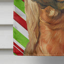 Irish Setter Candy Cane Holiday Christmas House Flag 28x40 Porch Sleeve Pole Decorative Outside Yard Banner Artwork Wall Hanging, Polyester