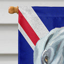Great Dane with English Union Jack British Flag House Flag 28x40 Porch Sleeve Pole Decorative Outside Yard Banner Artwork Wall Hanging, Polyester