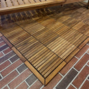 Teak Interlocking Tile End Pieces (Loop, Pin or Corner)