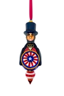 Abraham Lincoln Reflector Glass Ornament