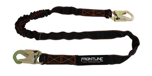 Frontline LIS61S Combat 6' Single Leg Snaphook Lanyard with Internal Shock Absorber