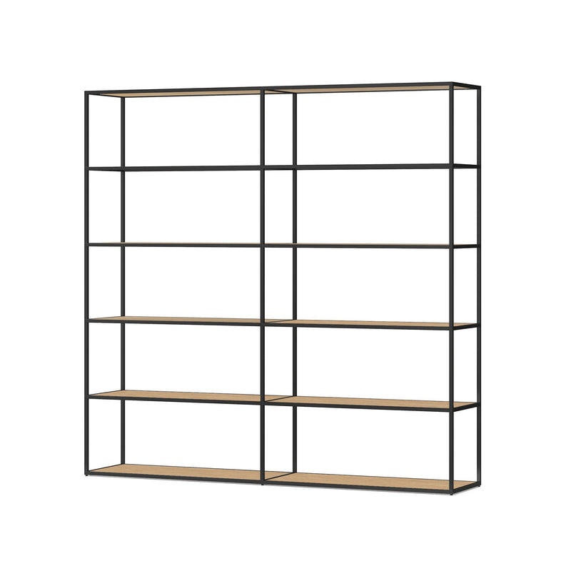 Modular Bookshelf System - Modern Display Storage with Custom Shelves & German Engineering LIUM Decorative Shelving Unit XL 2x5