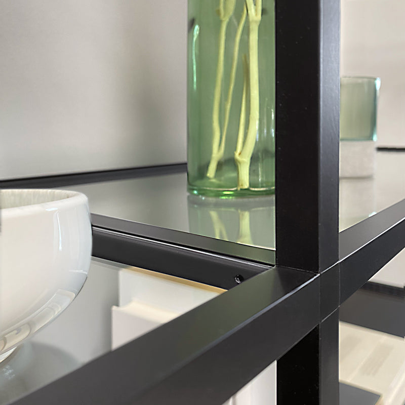 Freestanding Bookshelf Room Divider - Room Divider Bookcase with Modern Design LIUM Decorative Shelving Unit Combo 3x5/1