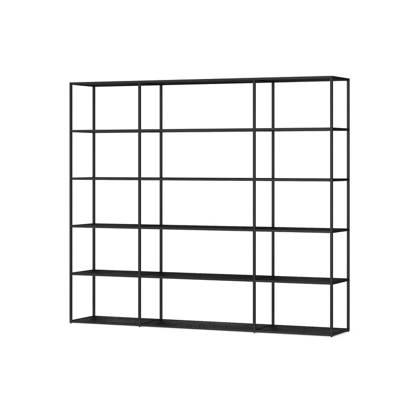 Freestanding Bookshelf Room Divider - Room Divider Bookcase with Modern Design LIUM Decorative Shelving Unit Combo 3x5/1