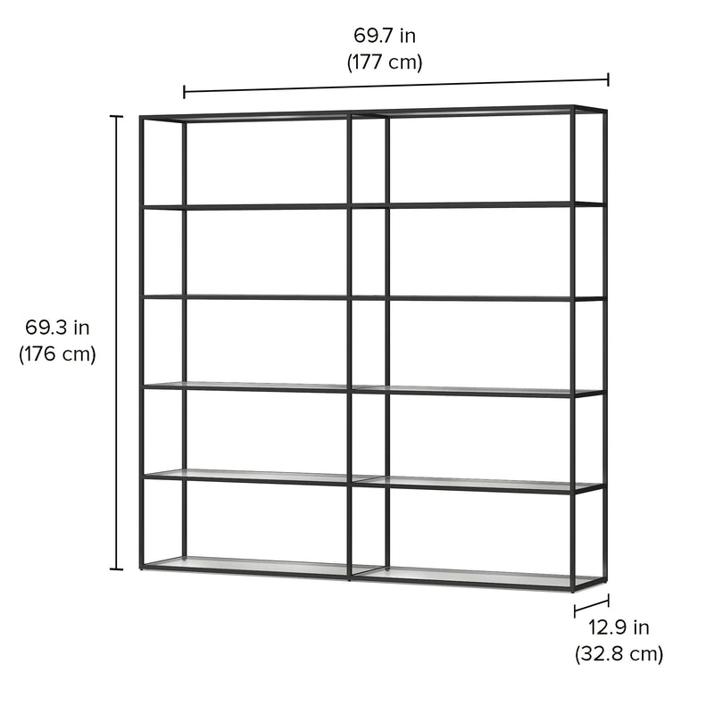 Modular Bookshelf System - Modern Display Storage with Custom Shelves & German Engineering LIUM Decorative Shelving Unit XL 2x5