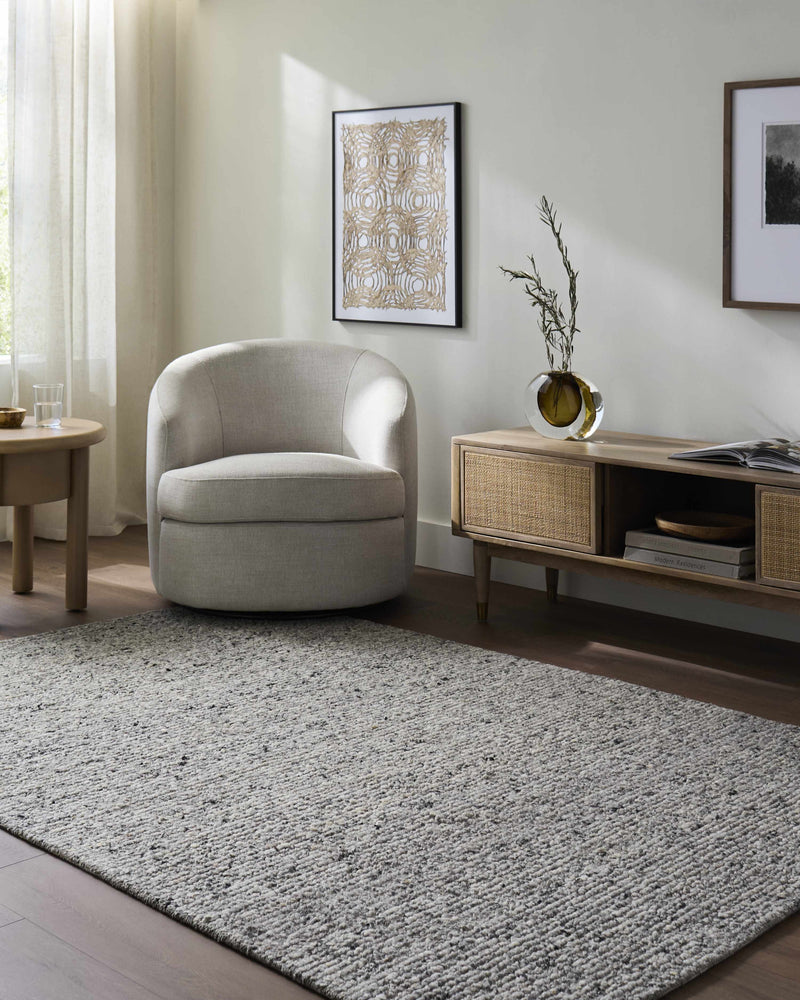 Winta Charcoal Wool Area Rug