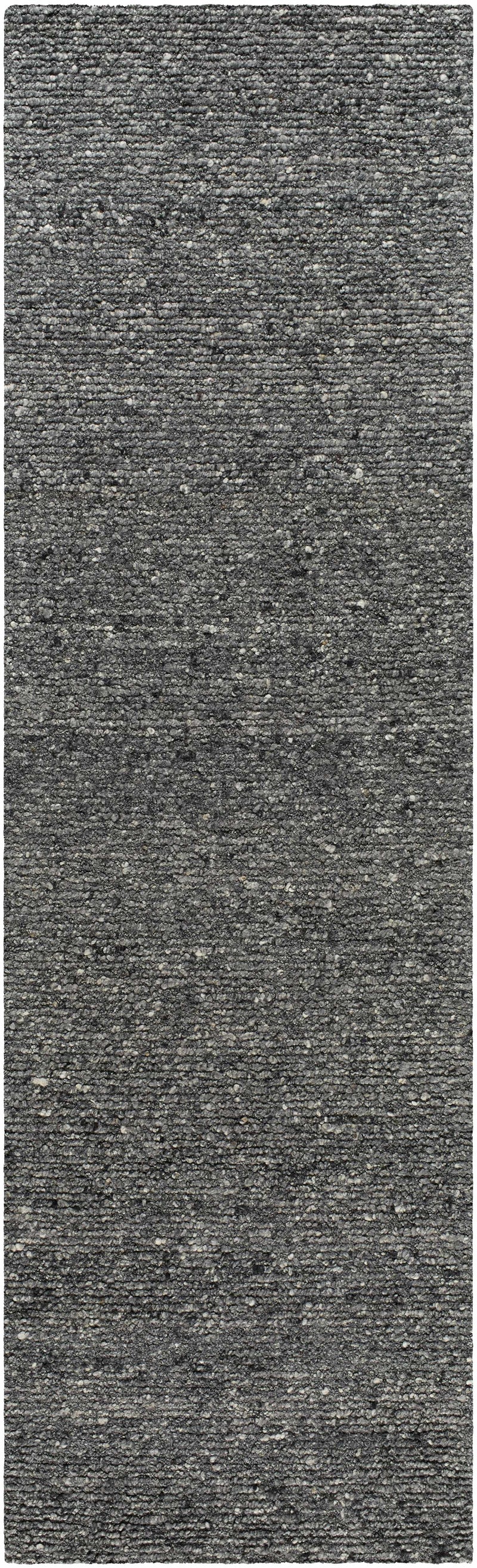 Winta Black Wool Area Rug